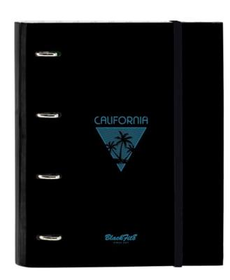 Ringmap BlackFit8 California Blauw Zwart 27 x 32 x 3.5 cm Ringmap BlackFit8 California Blauw Zwart 27 x 32 x 3.5 cm