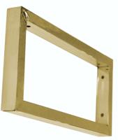 OUTLET Ophangbeugel BWS tbv wastafelblad 46x22 cm (Prijs per stuk) RVS Goud - thumbnail