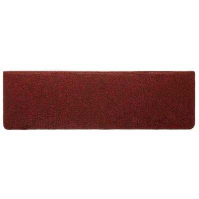 VidaXL Trapmatten 10 st 65x21x4 cm naaldvilt bordeauxrood