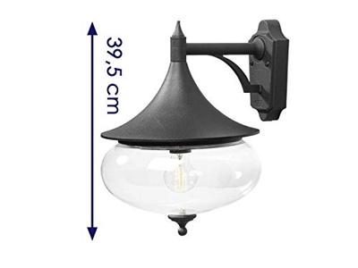 Konstsmide Libra 581-750 Buitenlamp (wand) Spaarlamp, LED E27 100 W Zwart