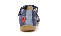 Leren sandalen jongensbaby Bigbazar 2 Iconique Biboo KICKERS® driekleurig blauw - thumbnail