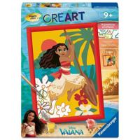 Ravensburger - CreArt Kids 18x24cm - Schilderen op nummer - Moana - Disney - Schilderen op nummer set - Leeftijd 7+ - 12023229 - thumbnail