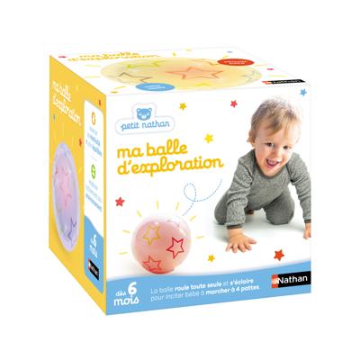 Speelgoed - NATHAN - Onderzoeksbal - Motoriek voor baby's, verandert van kleur en richting