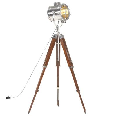 VidaXL Vloerlamp driepoot 165 cm massief mangohout