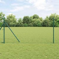VidaXL Euro hek groen 1 x 25 m pvc-gecoat ijzer - thumbnail