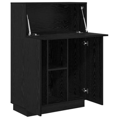 Bureau Zwart Eiken 71,5 x 31,5 x 106,5 cm Bewerkt hout