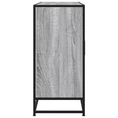 Dressoir 134x35x76 cm bewerkt hout grijs sonoma eikenkleurig