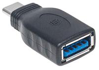 Manhattan USB 3.2 Gen 1 (USB 3.0) Adapter [1x USB 3.2 Gen 2 stekker C (USB 3.1) - 1x USB 3.2 Gen 2 bus A (USB 3.1)] Adapter USB-C Stecker auf USB A Buchse USB - thumbnail