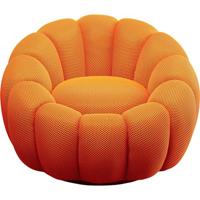 Kare Design Peppo Bloom Draaifauteuil oranje - thumbnail