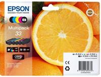 Epson Inktcartridge T3337, 33 Origineel Combipack Zwart, Foto zwart, Cyaan, Magenta, Geel C13T33374511 - thumbnail