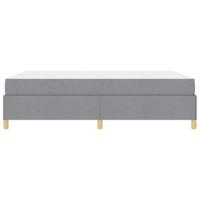 Boxspring bed Lichtgrijs en Wit en Lichtgrijs 160 x 200 cm Stof - thumbnail