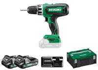 Hikoki DV18DFWCZ | Accu klop-boor-schroefmachine | 18 V | 53 Nm | 2 x 2.0 Ah accu + lader | kunststof koffer DV18DFWCZ - thumbnail