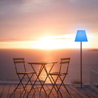 Draadloze vloerlamp - LUMISKY - STANDY - H150 cm - Metalen voet - Dimbare veelkleurige LED - thumbnail