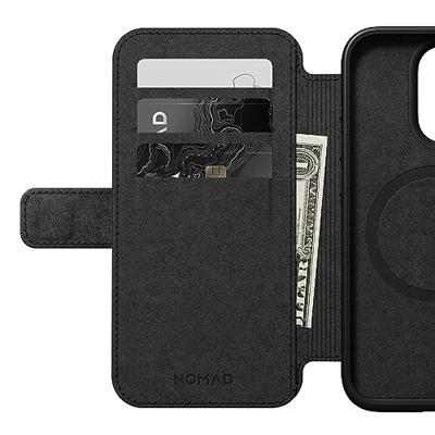 Nomad Modern Horween leather folio iPhone 15 Pro - Rustic Brown
