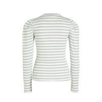 PIECES gestreepte top mintgroen/wit - thumbnail