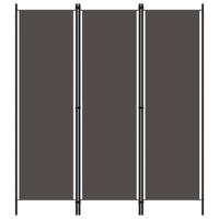 Kamerscherm met 3 panelen 150x180 cm antraciet - thumbnail