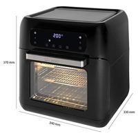 Clatronic FR 3747 H friteuse 11 l 1500 W Heteluchtfriteuse Zwart - thumbnail