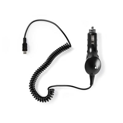 Auto-oplader | 1,0 A | Vaste kabel | micro-USB | Zwart