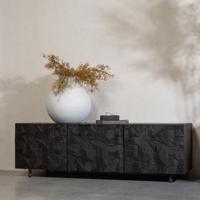 WOOOD TV-meubel 'Counter' Mangohout, 160cm, kleur zwart - thumbnail