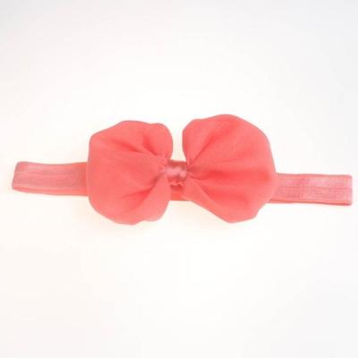 2 PC'S baby hoofdband lint chiffon Bow kinderen haar band hoofddeksels (watermeloen rood)