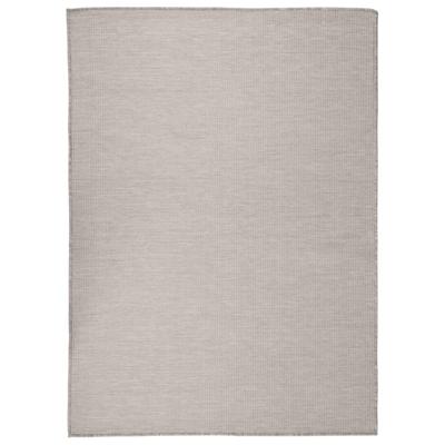 Buitenkleed platgeweven 200x280 cm taupe