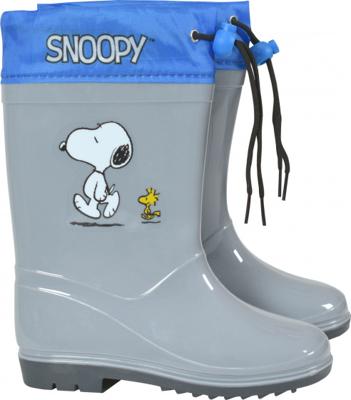Peanuts Regenlaarzen Snoopy junior PVC grijs/blauw maat 30-31