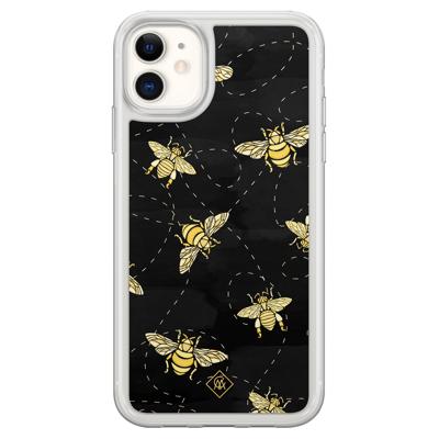 iPhone 11 hybride hoesje - Bee happy iPhone 11 hybride hoesje - Bee happy