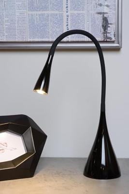 Lucide ZOZY - Bureaulamp - LED Dimb. - 1x4W 3000K - Zwart Lucide ZOZY - Bureaulamp - LED Dimb. - 1x4W 3000K - Zwart