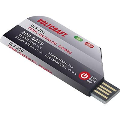 VOLTCRAFT DLS-200 Temperatuur datalogger Te meten grootheid Temperatuur -30 tot 70 °C One way datalogger, PDF-functie