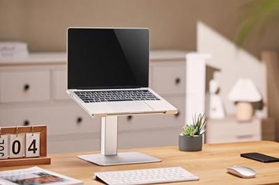 Verstelbare laptopstandaard, zilver