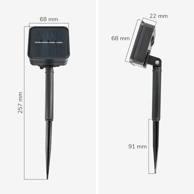 Solar String Light 10 meter - 3000K warm wit licht - IP44 Waterdicht - Twinkle effect - 4 Lichtmodi - 1200 Lumen Solar String Light 10 meter - 3000K warm wit licht - IP44 Waterdicht - Twinkle effect - 4 Lichtmodi - 1200 Lumen