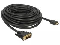 DeLOCK 85587 video kabel adapter 10 m HDMI Type A (Standaard) DVI-D Zwart - thumbnail