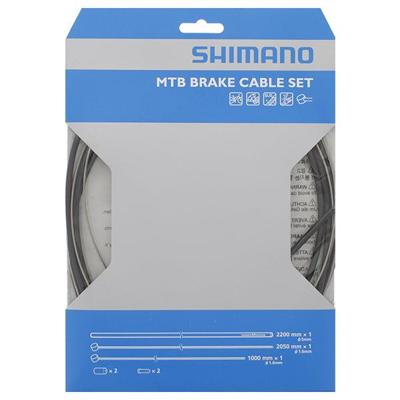 SHIMANO remkabelset mtb rvs zwart