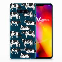 LG V40 Thinq TPU Hoesje Koetjes - thumbnail