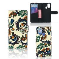 Wallet Case Samsung Galaxy M31 Barok Flower - thumbnail