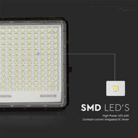 V-TAC VT-240W 7829 LED-schijnwerper, Zonne-energiemodule 30 W Koudwit Zwart - thumbnail