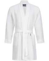 Morgenstern Morgenstern badjas Sascha Kimono wafelstof kort 100cm Wit M - thumbnail