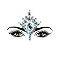 3 PC'S voorhoofd groene Masquerade make-up acryl gezicht sticker stijl: YT-19 - thumbnail