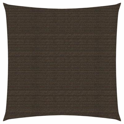 Zonnezeil 160 g/m² 7x7 m HDPE bruin