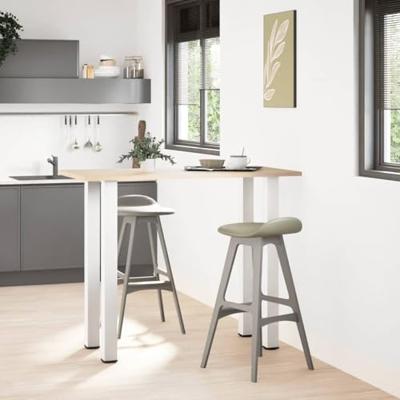 Bartafelpoten 4 st 110-112 cm staal wit