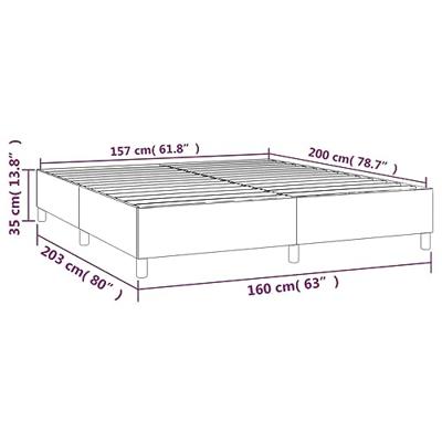 Boxspringframe kunstleer cappuccino 160x200 cm Boxspringframe kunstleer cappuccino 160x200 cm