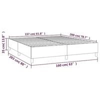 Boxspringframe kunstleer cappuccino 160x200 cm - thumbnail