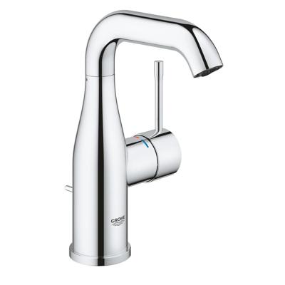 GROHE Essence Wastafelkraan Opbouw - uitloop 11.4cm - M-size - hoge draaibare uitloop - waste - chroom 24173001