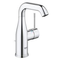 GROHE Essence Wastafelkraan Opbouw - uitloop 11.4cm - M-size - hoge draaibare uitloop - waste - chroom 24173001 - thumbnail