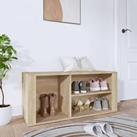 VidaXL Schoenenkast 100x35x45 cm bewerkt hout sonoma eikenkleurig - thumbnail