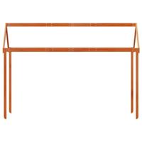 Kinderbedhuisje 217x85,5x154 cm massief grenenhout wasbruin - thumbnail