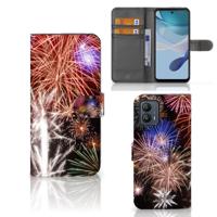 Motorola Moto G53 | Wallet Case | met Pasjes | Vuurwerk - thumbnail