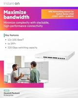 Switch HPE Networking Instant On 1960 12XGT 4SFP+ - gestito - thumbnail