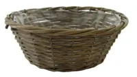 Schaal wilg grijs l23b23h9cm - thumbnail