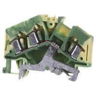 WAGO 281-637 Aardingsklem 6 mm Spanveer Toewijzing: Terre Groen, Geel 100 stuk(s) - thumbnail